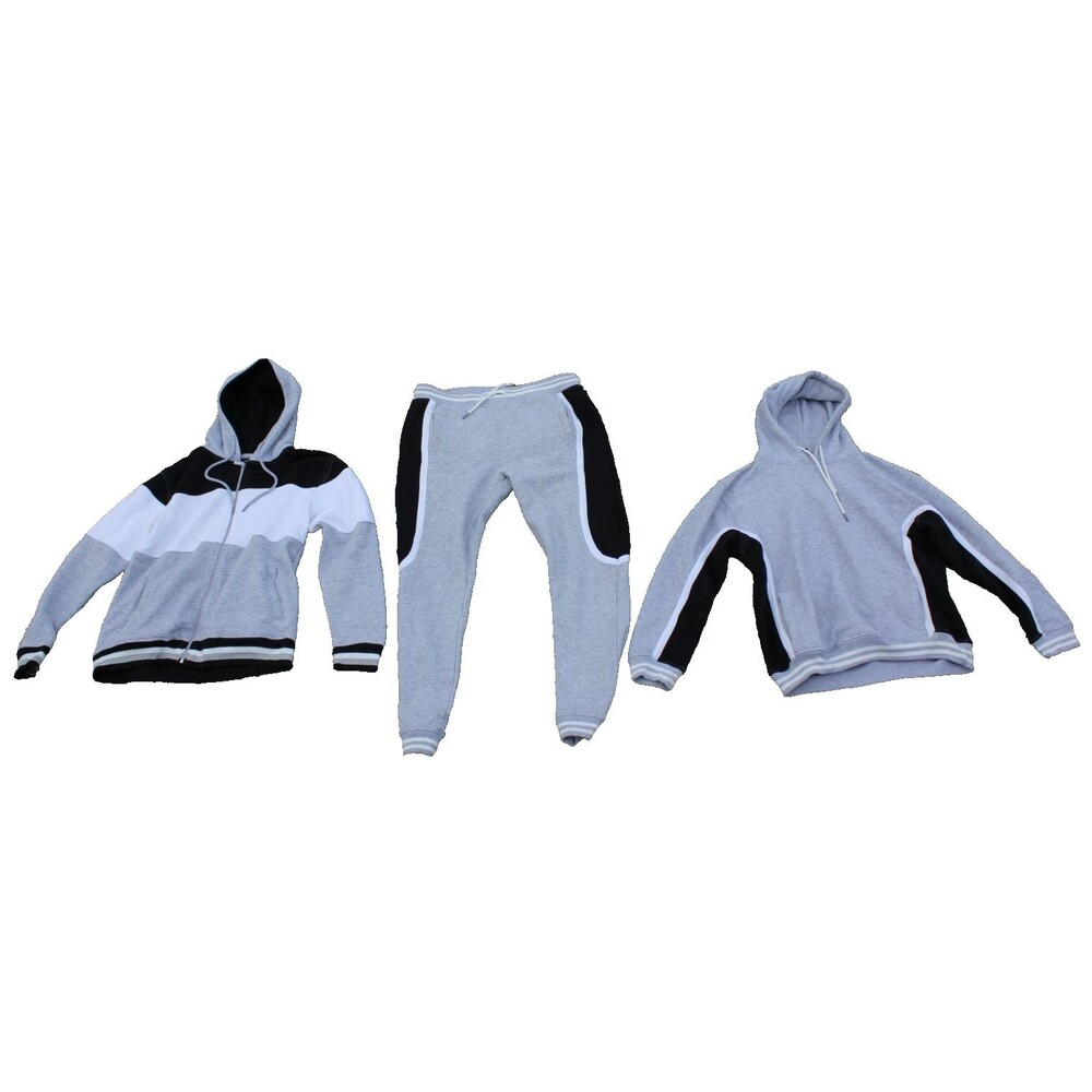 QTY:3 Pcs Arketype Black/Gray Joggers Sweatpants 2 Hoodies Size Large/Medium